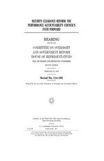 Security clearance reform