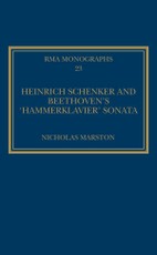 Heinrich Schenker and Beethoven's 'Hammerklavier' Sonata