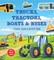 Trucks, Tractors, Boats & Buses Sticker, Color & Activity Book