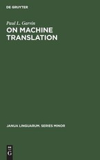 On Machine Translation