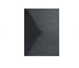 Vokas CLUTCH metalizuotos juodos spalvos A4, 5 vnt.