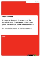 Reconstruction and Discussion of the Agenda-Setting Process of the European Space Surveillance and Tracking Decision