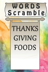 word scramble THANKSGIVING FOODS games brain