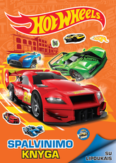 Hot Wheels. Greiti ratai. Spalvinimas su lipdukais