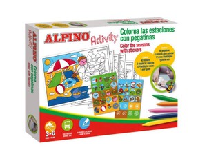 Spalvinimo rinkinys (vaškinės kreidelės) ALPINO Activity 12sp