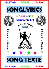 100 Englische Songtexte: Welthits + Gitarren-Playbacks