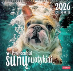 Sieninis kalendorius 2026. Povandeniniai šunų nuotykiai (33 x 33)