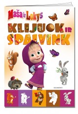 Maša ir Lokys: spalvink ir klijuok
