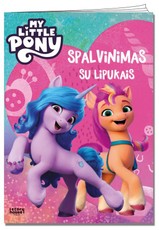 Mažieji poniai. Spalvinimas su lipdukais