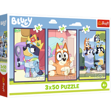 TREFL BLUEY Dėlionių rinkinys „Bluey šeima“, 3 x 50 det.