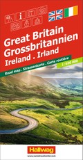 Hallwag Strassenkarte Grossbritannien, Irland 1:650.000