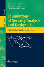Foundations of Security Analysis and Design 3