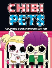 Chibi Pets Coloring Book Midnight Edition