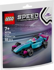 Bricks Speed Champions 30734 – mažas F1 Academy lenktyninis automobilis