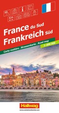 Hallwag Strassenkarte Frankreich Süd 1:600.000