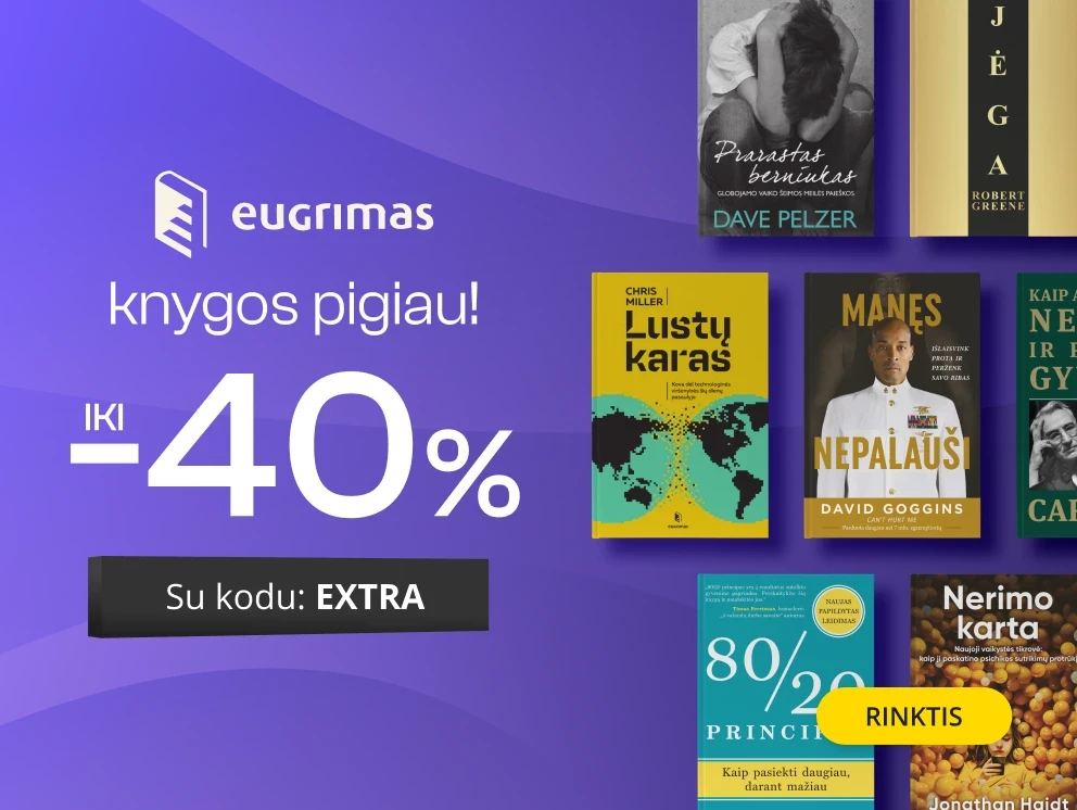 Leidyklos EUGRIMAS knygoms iki - 40 % extra nuolaidos!