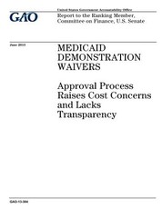 Medicaid demonstration waivers