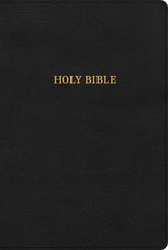 KJV Large Print Thinline Bible, Black Leathertouch