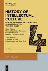 History of Intellectual Culture 4/2025