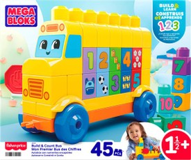 MEGA BLOKS konstravimo ir skaičiavimo autobusas (JKG34)
