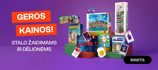 GEROS KAINOS stalo žaidimams ir dėlionėms!