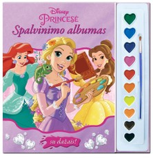 Princesė. Spalvinimo albumas su dažais