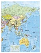 Asien politisch. Wandkarte