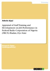 Ajayi, A: Appraisal of Staff Training and Development on Job