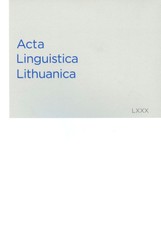 Acta Linguistica Lithuanica 80
