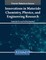 Innovations in Materials Chemistry, Physics, and Engineering Research
