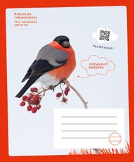 Sąsiuvinis SNIEGENA, 12 l., linijomis, nuo 3 kl.