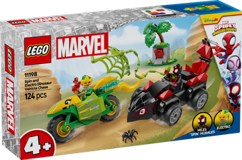 LEGO Spidey Spin and Electro Dinosaur Vehicle Chase