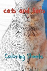 Cat and Lion Coloring Sheets