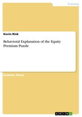 Behavioral Explanation of the Equity Premium Puzzle
