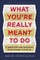 What You're Really Meant to Do