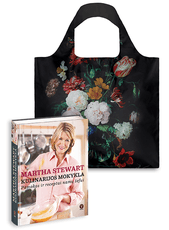 MARTHA STEWART - pasaulinis bestseleris pagaliau lietuviškai! + LOQI pirkinių krepšys „Jan Davidsz de Heem: Still Life with Flowers“