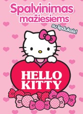 Hello Kitty. Spalvinimas mažiesiems su lipdukais