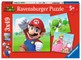 Super Mario — dėlionių rinkinys, 3 x 49 detalių