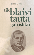 Tik blaivi tauta gali išlikti