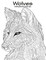 Wolves Coloring Book for Grown-Ups 1