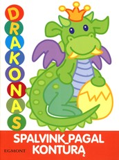 Drakonai: spalvink pagal kontūrą