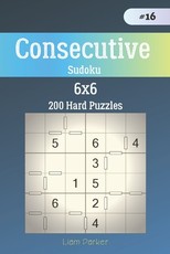 Consecutive Sudoku - 200 Hard Puzzles 6x6 vol.16