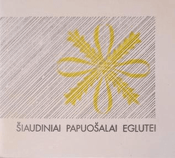 Šiaudiniai papuošalai eglutei