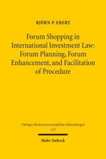 Forum Shopping in International Investment Law