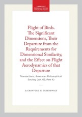 Flight of Birds. the Significant Dimensions, Their Departure from the Requirements for Dimensional Similarity, and the Effect on Flight Aerodynamics of That Departure