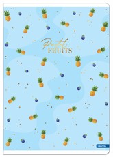 Sąsiuvinis A4 52lap. 80g PASTEL FRUITS linija