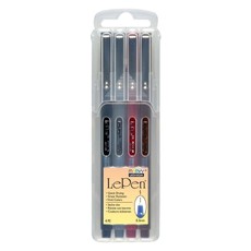 Stilingi rašikliai plonu antgaliu Marvy „Le Pen” Dark, 4 spalvos