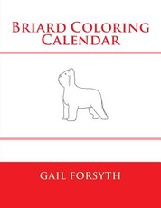 Briard Coloring Calendar