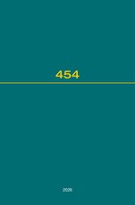 Recueil Des Cours, Collected Courses, Tome 454