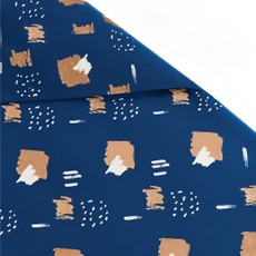 Popierius pakavimui 70x100 cm 10 lap.PATTERN mėlynas